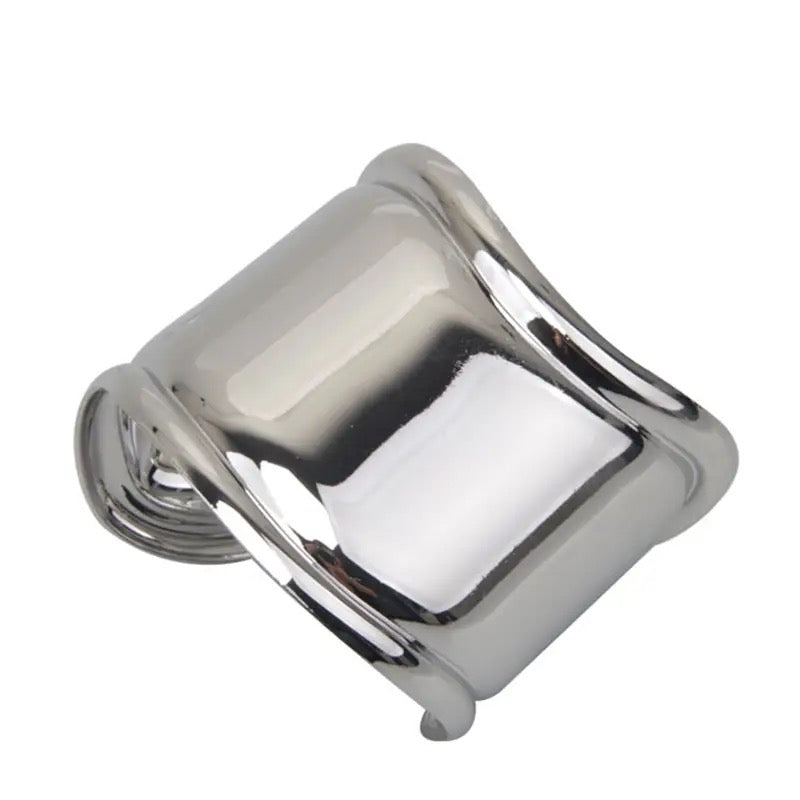 Big Metallic Open Bracelet Bangle