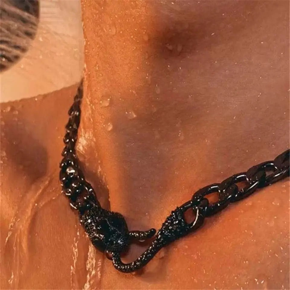 Vintage Spirit Snake Choker Cuban Chain