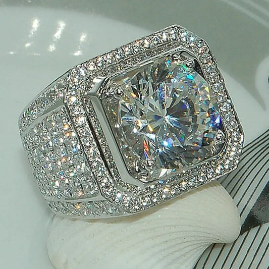 Flashy Square Diamond Ring