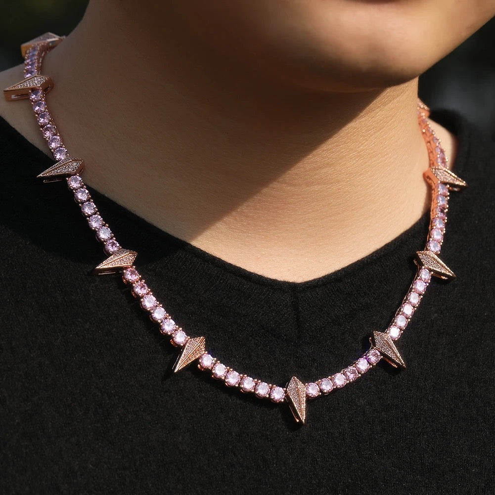 Multicolored 5mm Black Panther Tennis Necklace