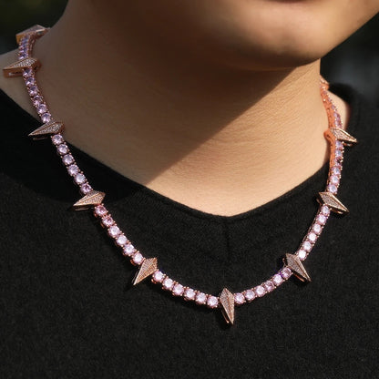 Multicolored 5mm Black Panther Tennis Necklace
